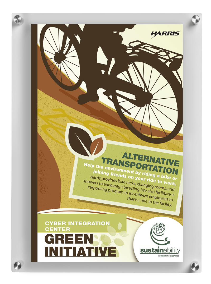 Linda Hanus - Green Initiative Alternative Transportation Poster Design and Illustration