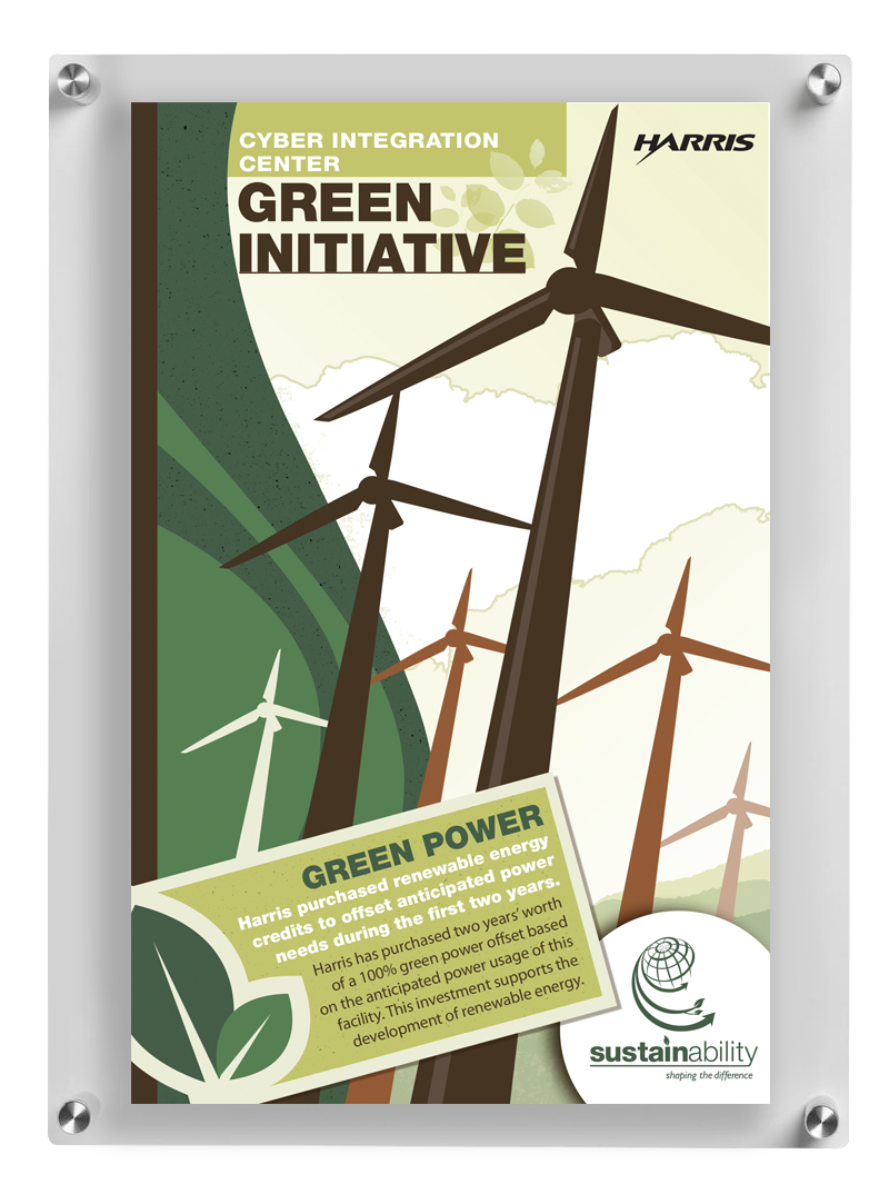 Linda Hanus - Green Initiative Green Power Poster Design and Illustration